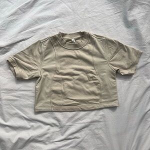lululemon athletica Beige Short Sleeve Tee